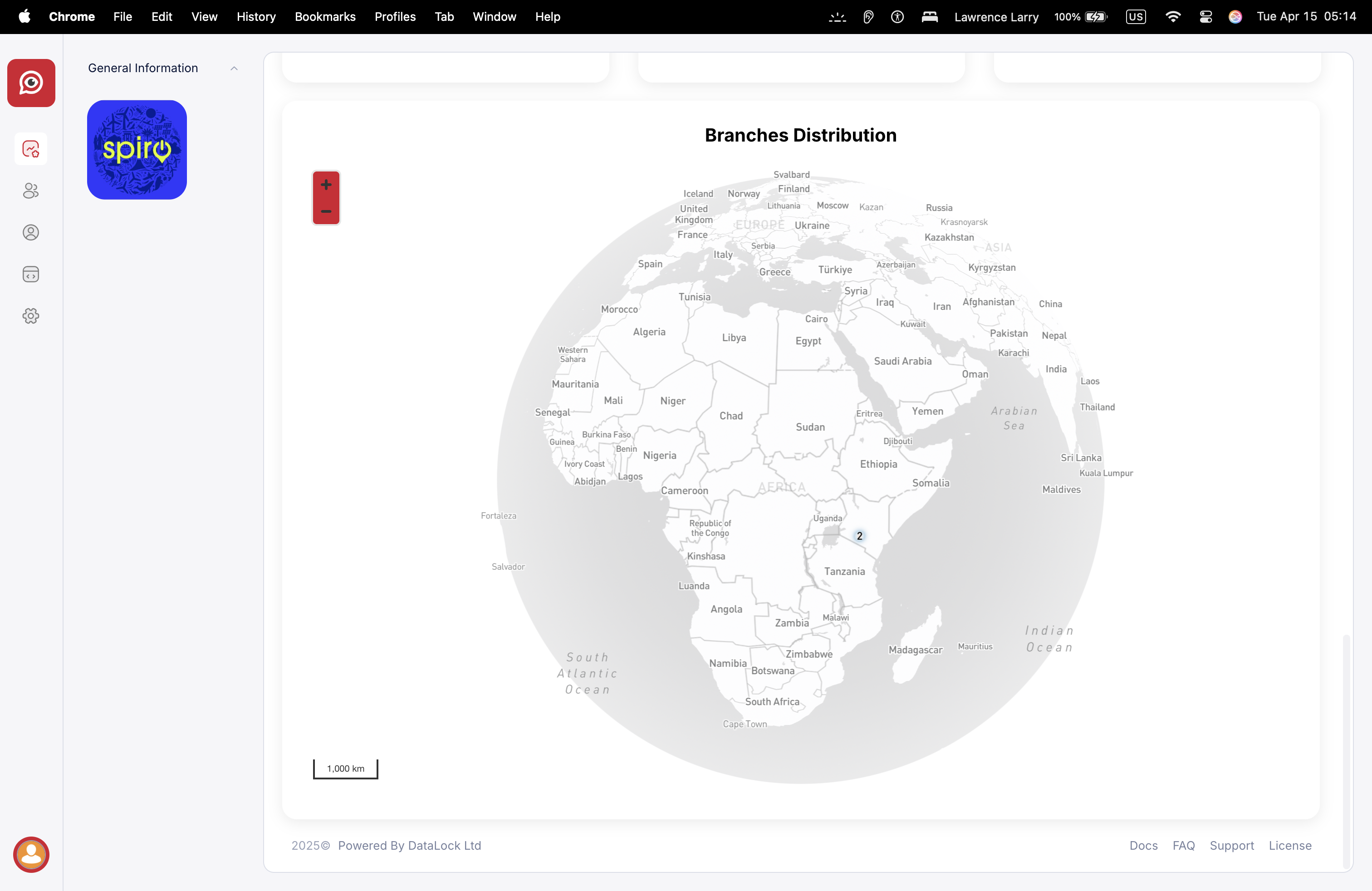 Dashboard Map View